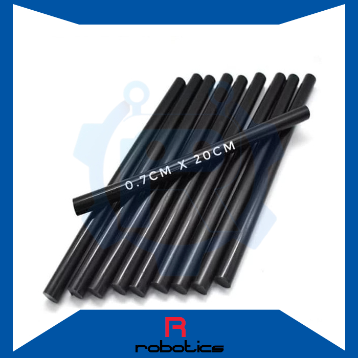 

Isi Lem Tembak Warna Hitam Ukuran 0.7cm x 20cm - Ukuran Kecil Glue Gun Stick Refill Black