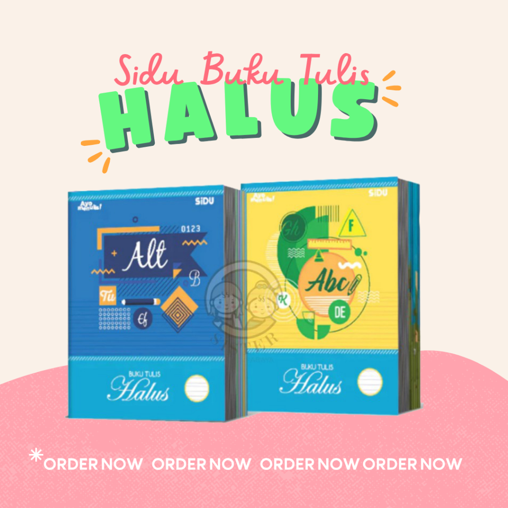 

(1 PACK) SIDU Buku Halus 3 Garis / Buku Tulis Tegak Bersambung / Buku Menulis Latin