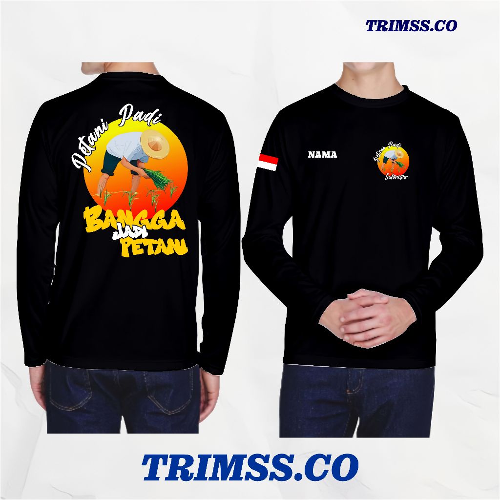 Kaos Petani Padi Petani Milenial Petani Muda -Tshirt Baju Distro Bahan Adem Cotton Combed