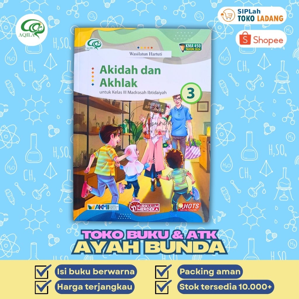 Buku Aqila Akidah dan Akhlak Kelas 3 SD/MI