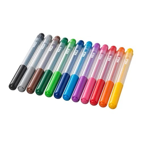 

Pena tinta berwarna set isi 12pcs utk anak 3 tahun keatas EYO IK3316 MAL