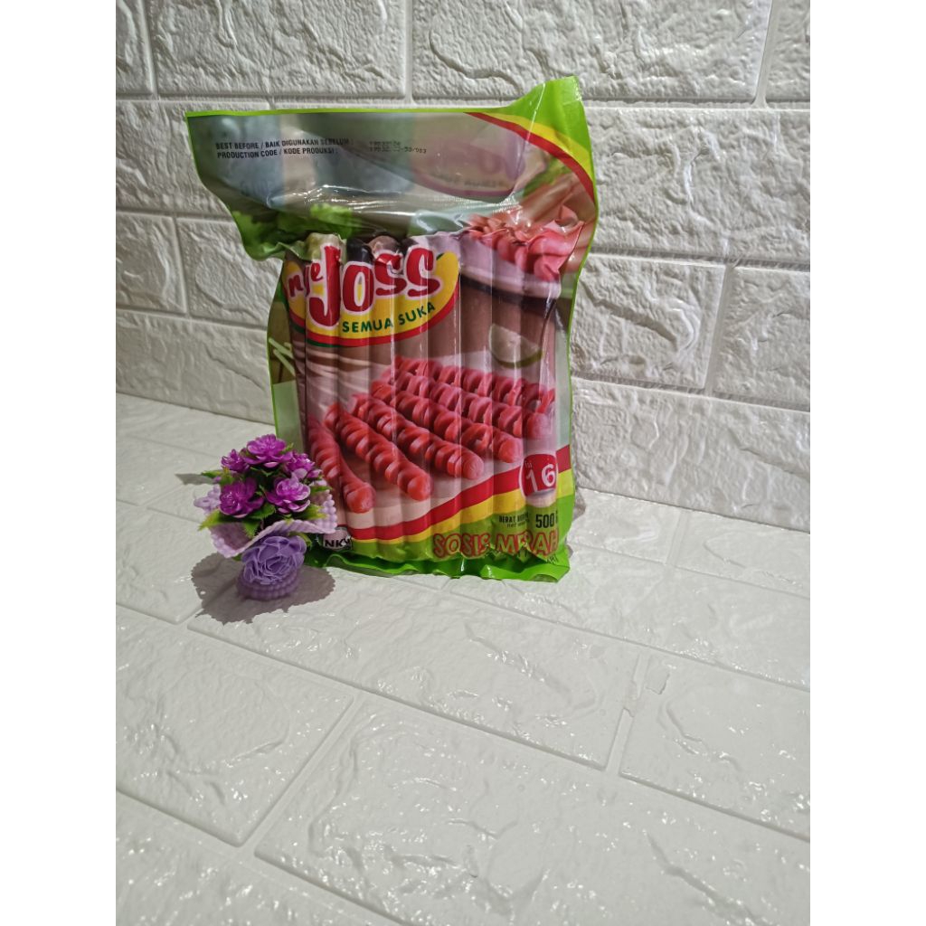 

Makanan beku Frozen food NGEJOSS Sosis merah panjang 500gr