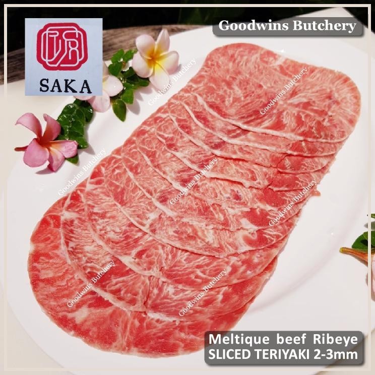

Beef MELTIQUE roast cut 1.5kg to be sliced Australia SAKA frozen Ribeye Sirloin Tenderloin daging sapi meltik for Teriyaki Shabu2 Sukiyaki Saikoro Roast Schnitzel