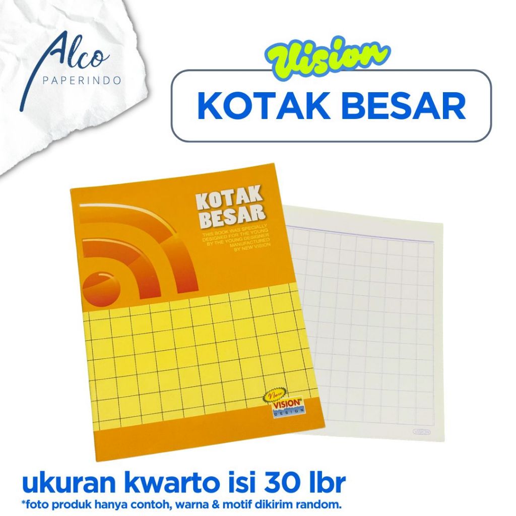 

BUKU KOTAK BESAR VISION ISI 30 LEMBAR