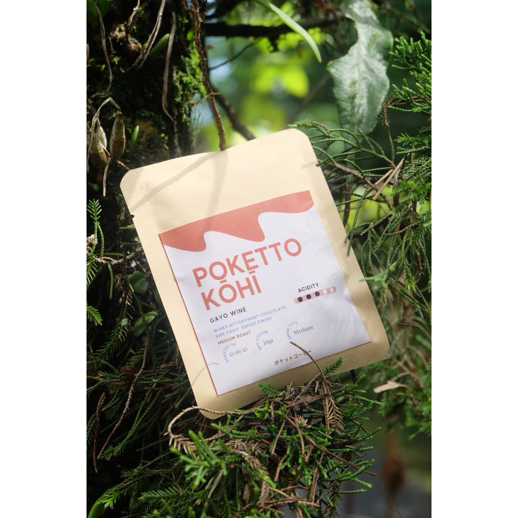 

Poketto Kohi Gayo Wine Drip Bag Coffee