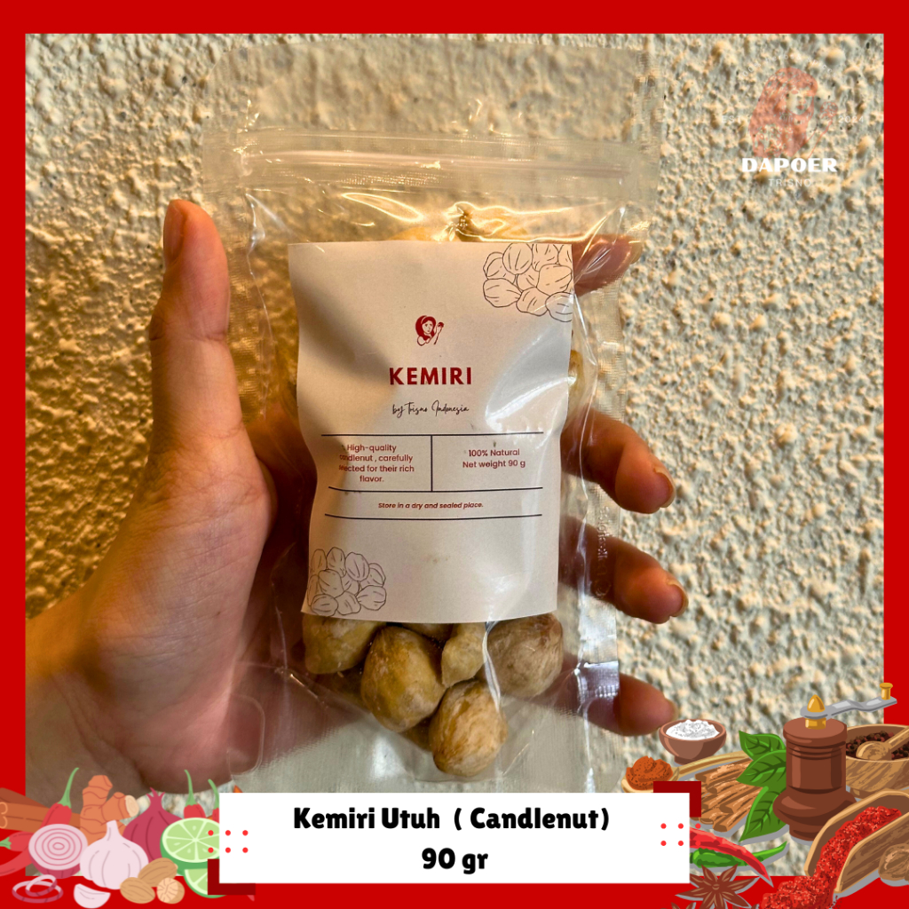 

Kemiri Utuh Bulat Premium Asli Organik - 90 gr