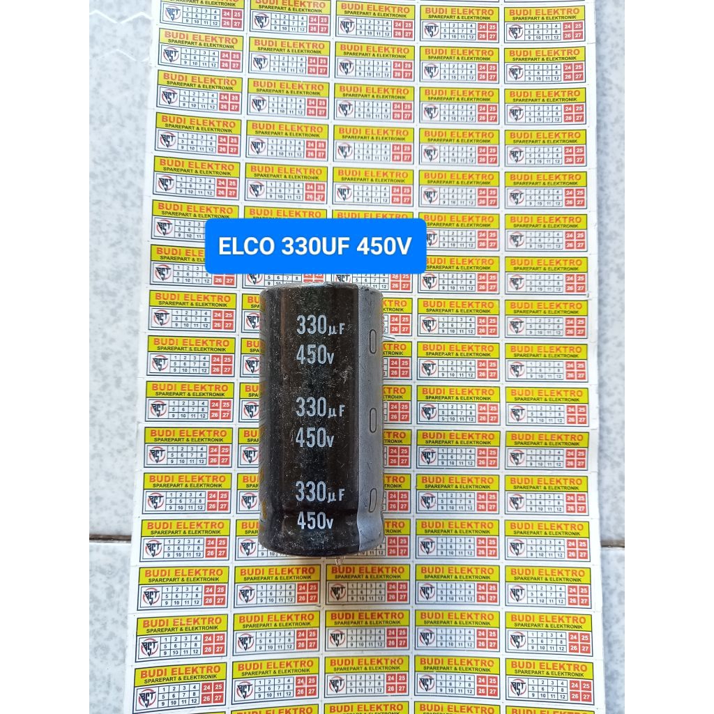ELCO 330UF 450V CABUTAN ORIGINAL 450V 330UF