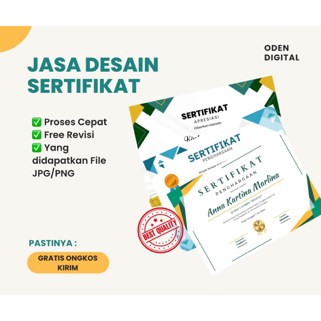 DESAIN SERTIFIKAT PROFESIONAL | SERTIFIKAT PERLOMBAAN, PENGHARGAAN, SEMINAR)