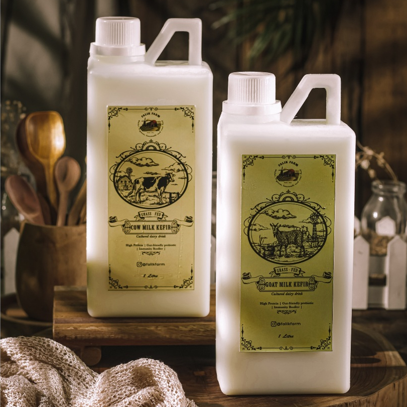 

GRASSFED COW KEFIR | GRASS FED GOAT KEFIR | SUSU KEFIR KAMBING SAPI FALIK FARM