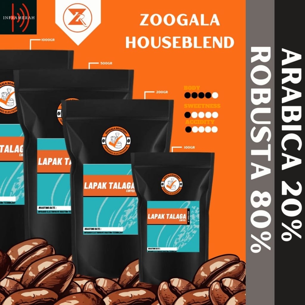 

Zoogala Blend 80%Robusta 20%Arabika