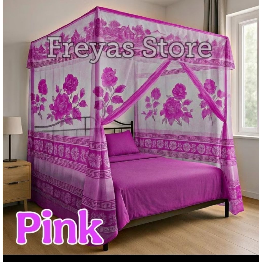 Kelambu Tidur  kualitas TEBAL 100%  PREMIUM ANTI MELAR KUAT TAHAN & Awet | kelambu kaca original