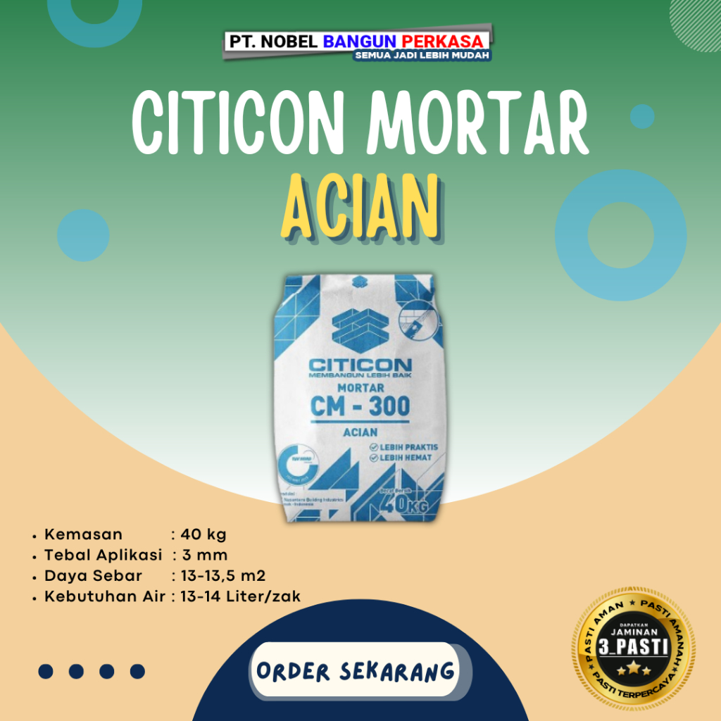 Semen Mortar Citicon Acian 40kg "CM 300"