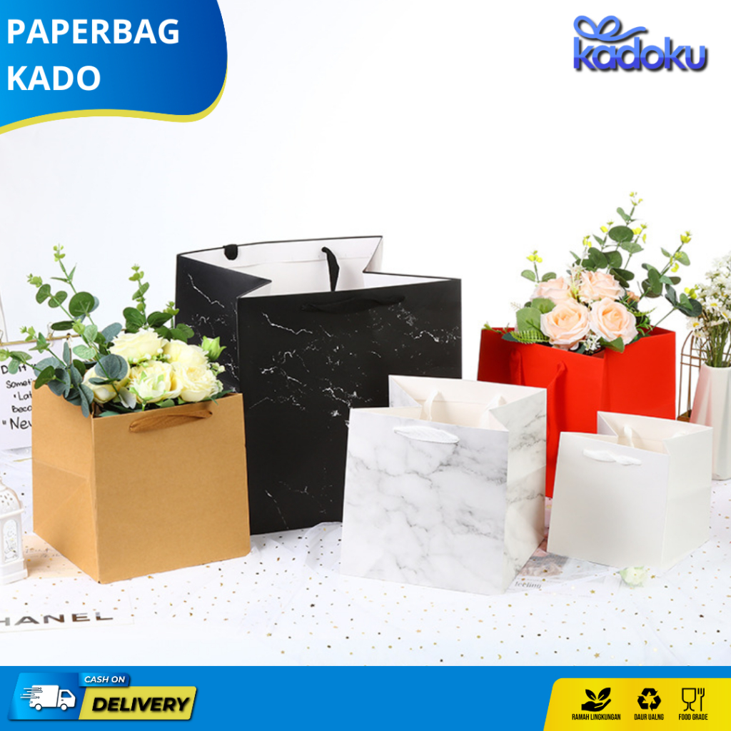 

Paper Bag Marmer / Paper Bag Kado / Paper Bag Polos / Goodie Bag / Goodie Bag Marmer I JA07-JA09