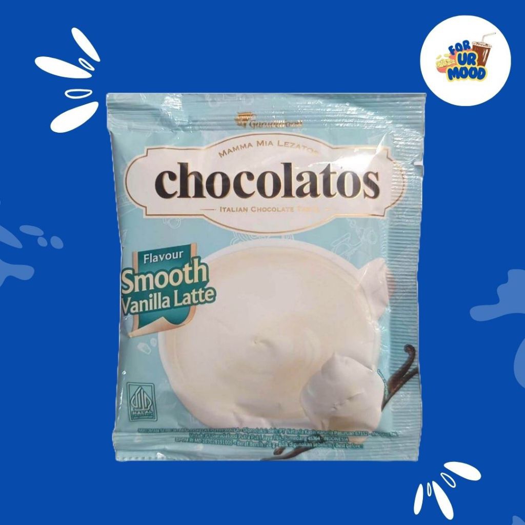 

Chocolatos Vanilla Latte - 1 Renceng isi 10 Sachet