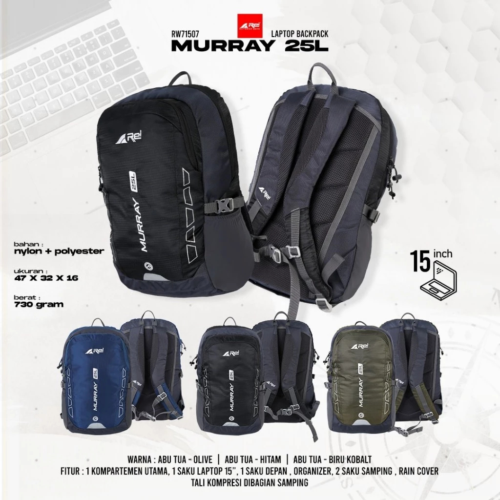 AREI RANSEL MURRAY 25 LITER - TAS RANSEL PRIA REI