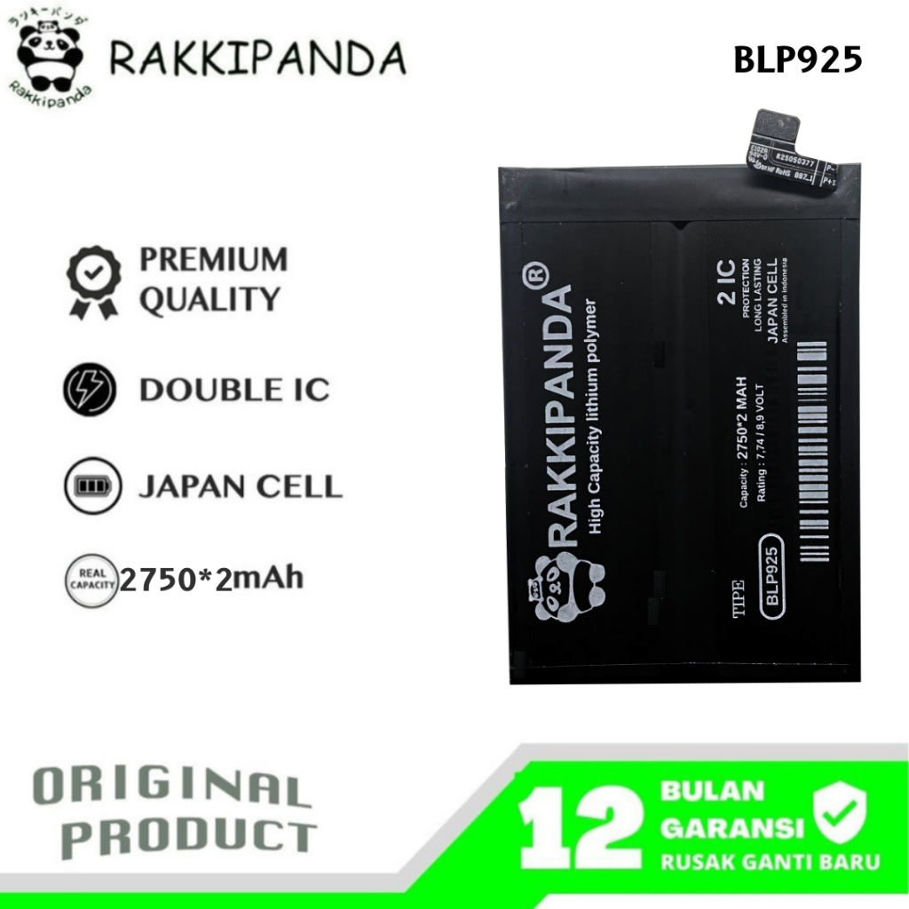 RakkiPanda - BLP925 OnePlus 10R Batre Batrai Baterai
