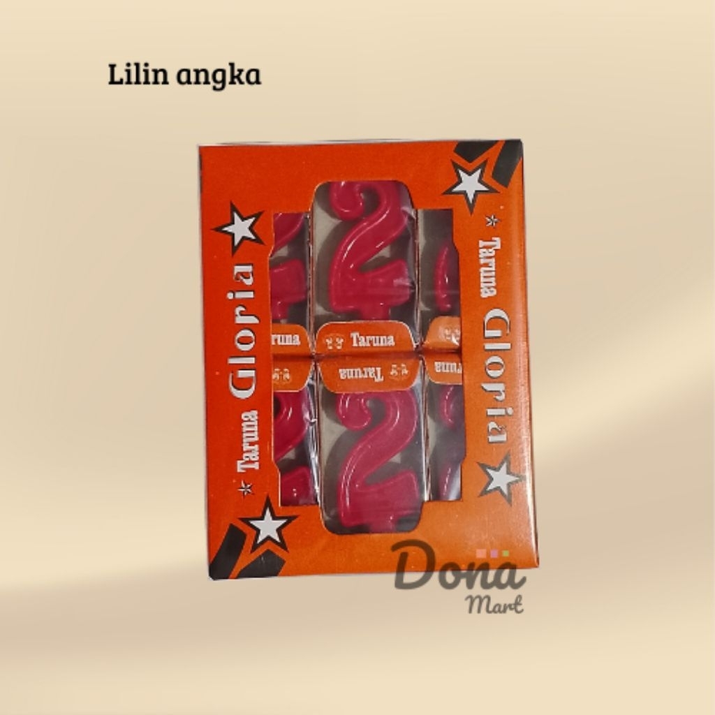 

(1 PACK) Lilin angka 2 / Lilin ulang tahun