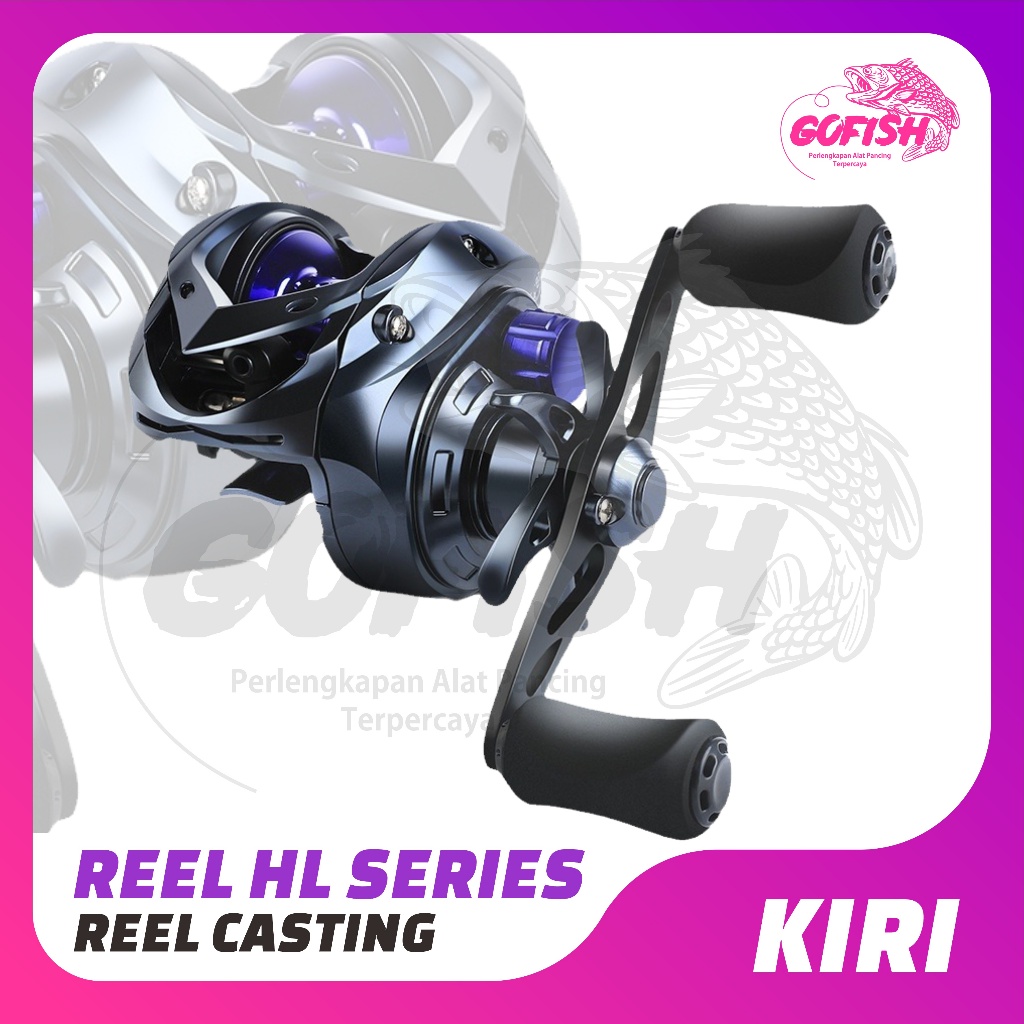 GOFISH - Reel Pancing Orca HL Casting Premium  Katrol Korekan Fishing Reel HL Casting-Putaran Kiri