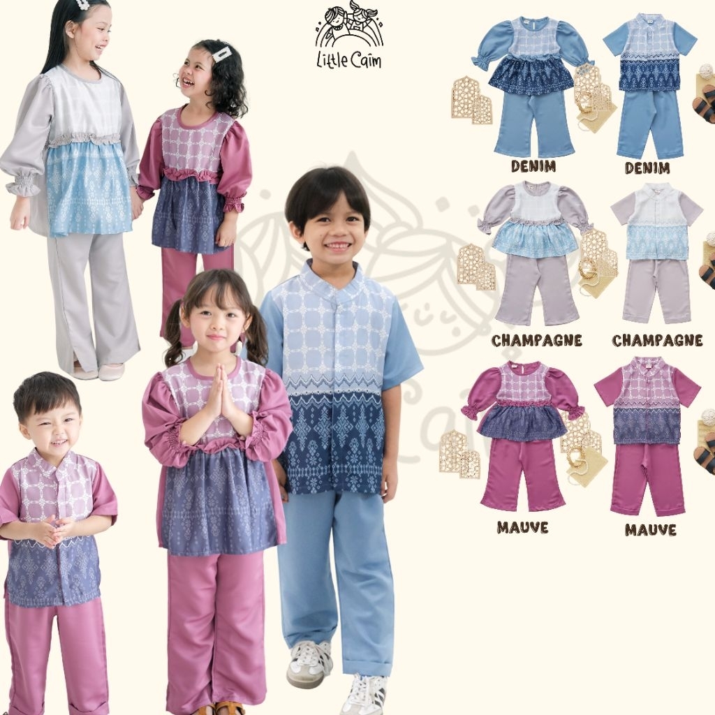 HAIBAH COUPLE SET - little caim - setelan muslim anak couple