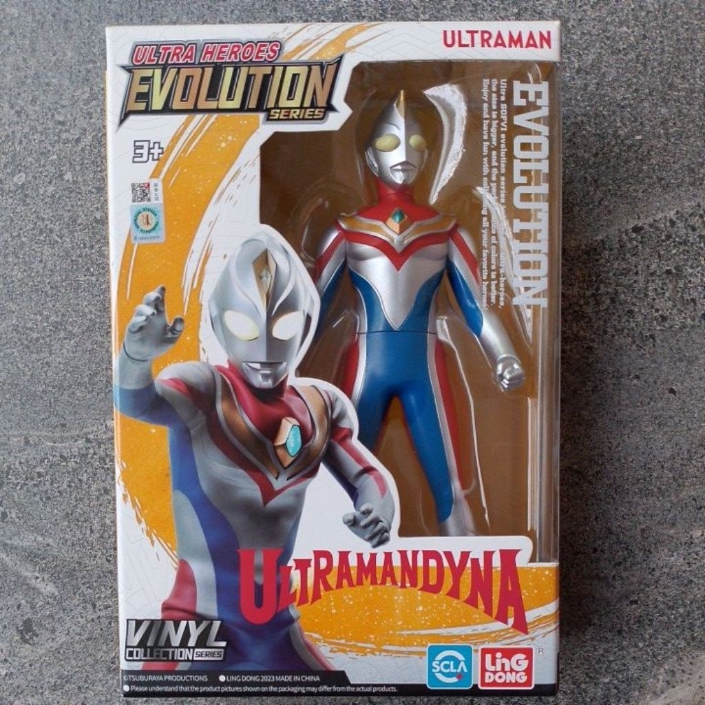 Action Figure Ultra Heroes Ultraman Evolution Dyna Original Ling Dong