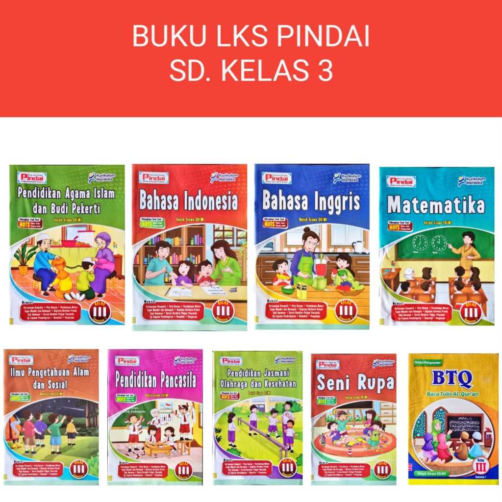 BUKU LKS PINDAI SD KELAS 3