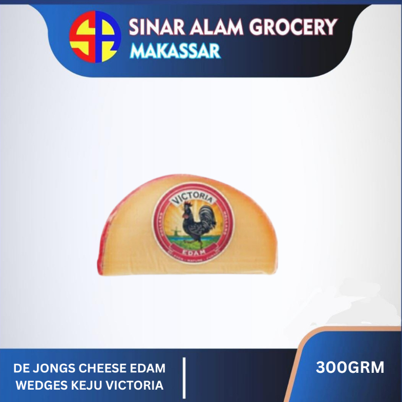 

DE JONGS CHEESE EDAM WEDGES/keju victoria 300grm