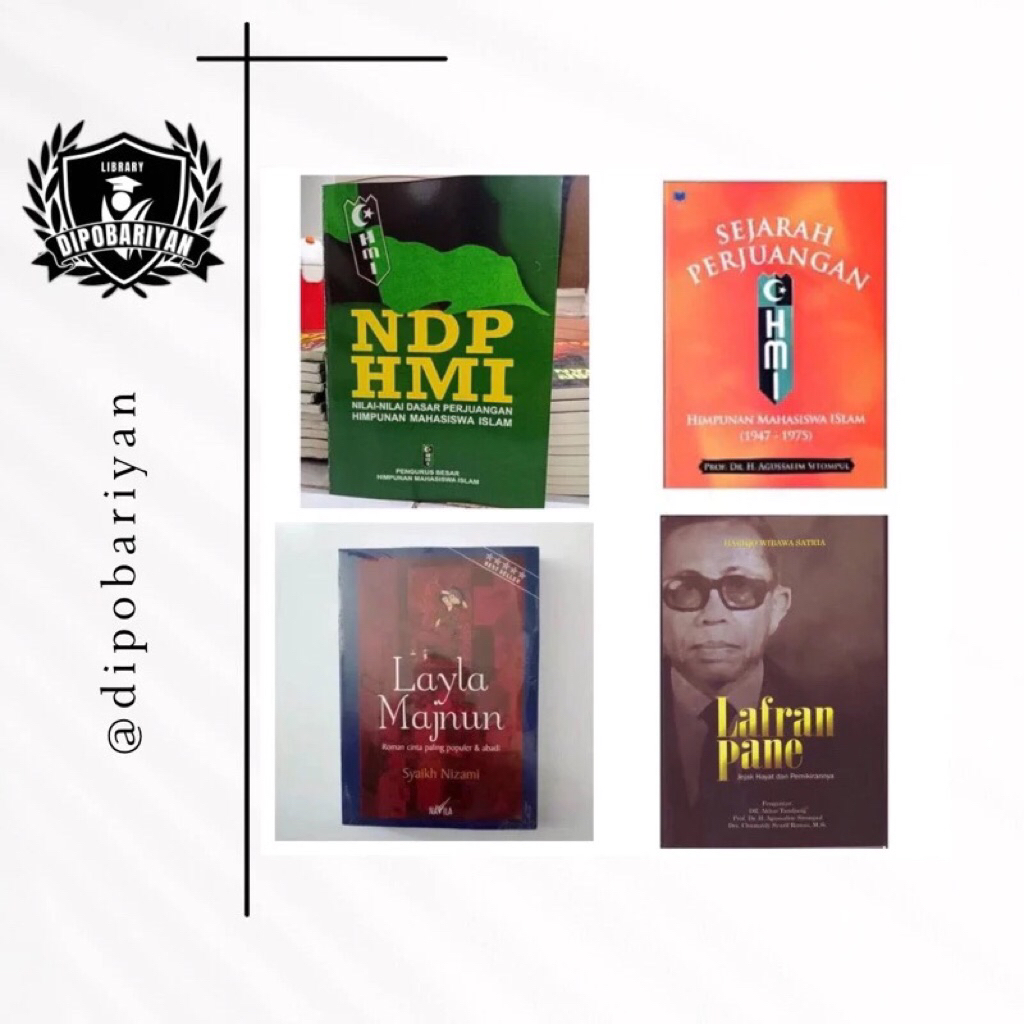 PAKET 4 HMI TERMURAH - NDP HMI, SEJARAH PERJUANGAN HMI, LAFRAN PANE