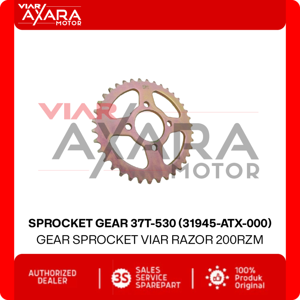 Sprocket Gear 37T-530 Viar ATV Razor 200RZM (31945-ATX-000)