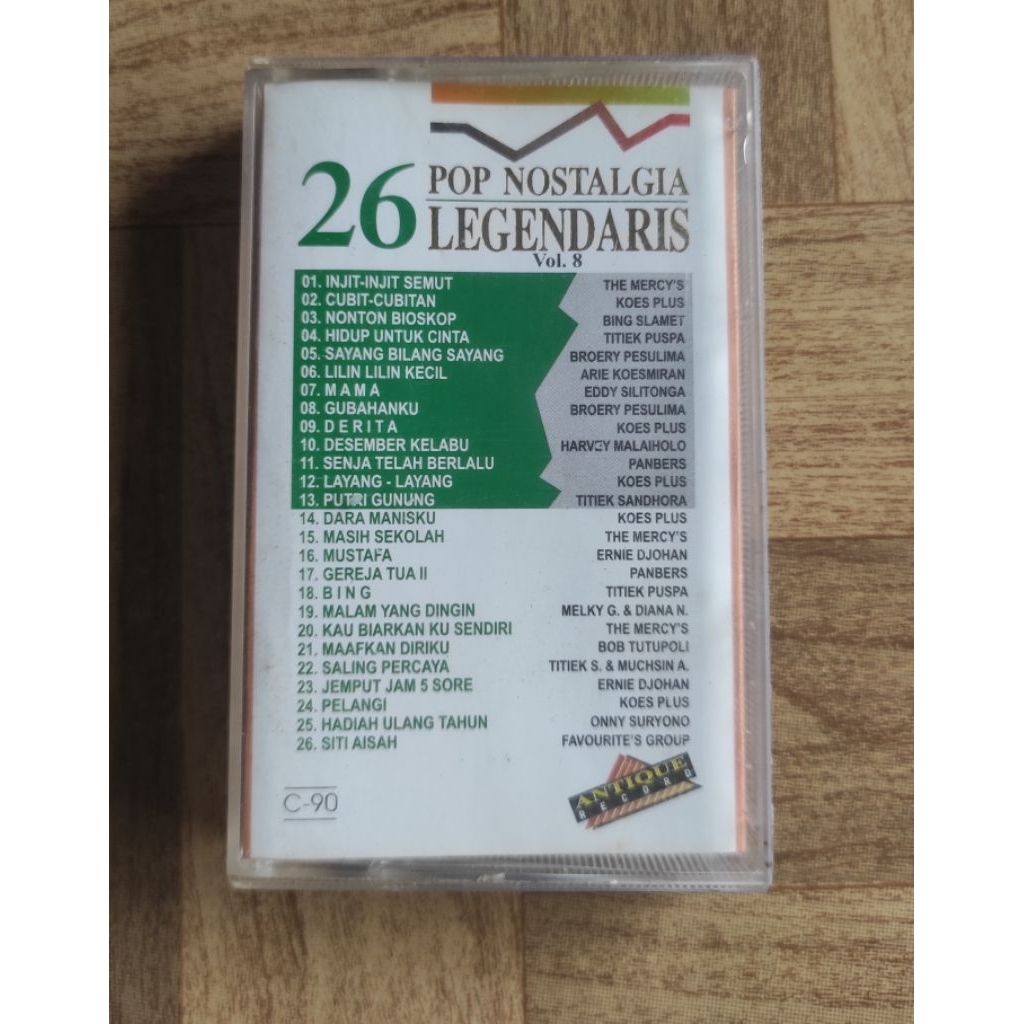 kaset pita 26pop nostalgia legendaris vol.8