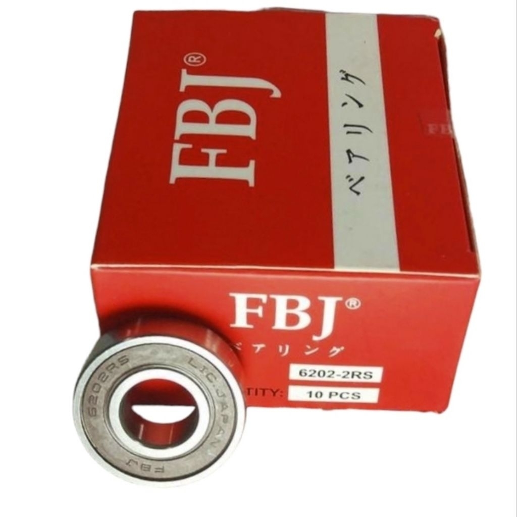 Bearing Laher 6202 2RS FBJ JAPAN Laker 6202 2RS FBJ Ukuran 15x35x11 mm