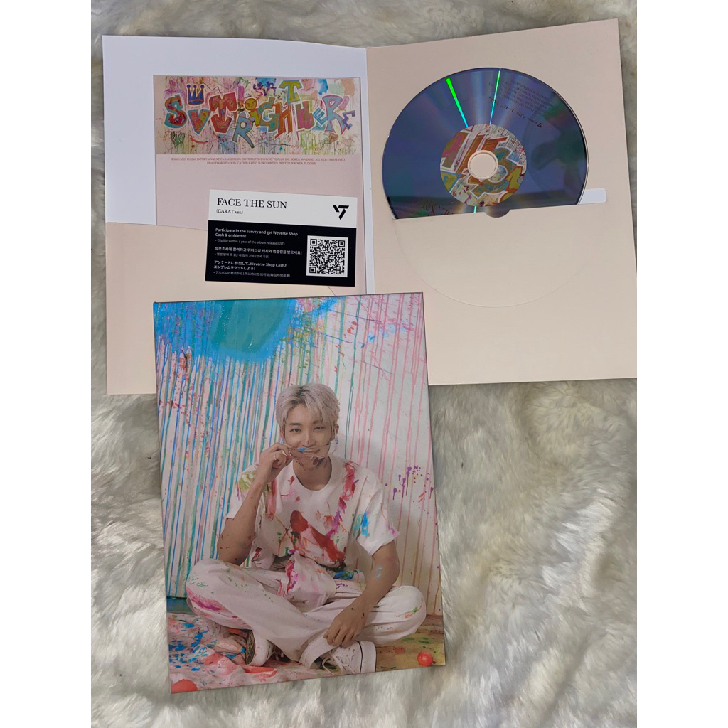 ALBUM CARVER carat ver FACE THE SUN fts COVER WONWOO ada bindernya juga (minus rpc&booklet)