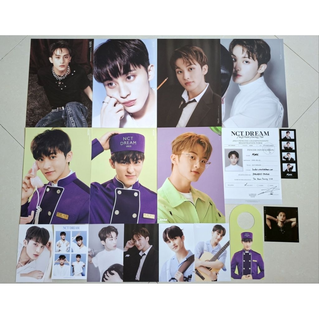 nct dream mark haechan chenle jisung season's greetings postcard poster md