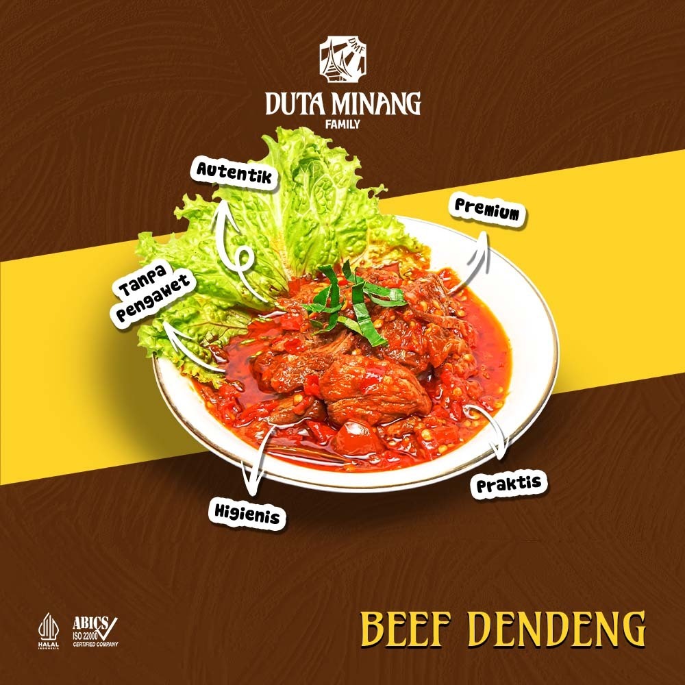 

Dendeng Balado Daging Sapi 200gr/Padang Solok HALAL 100%/Siap Saji/Dendeng Kaleng/Duta Minang Family