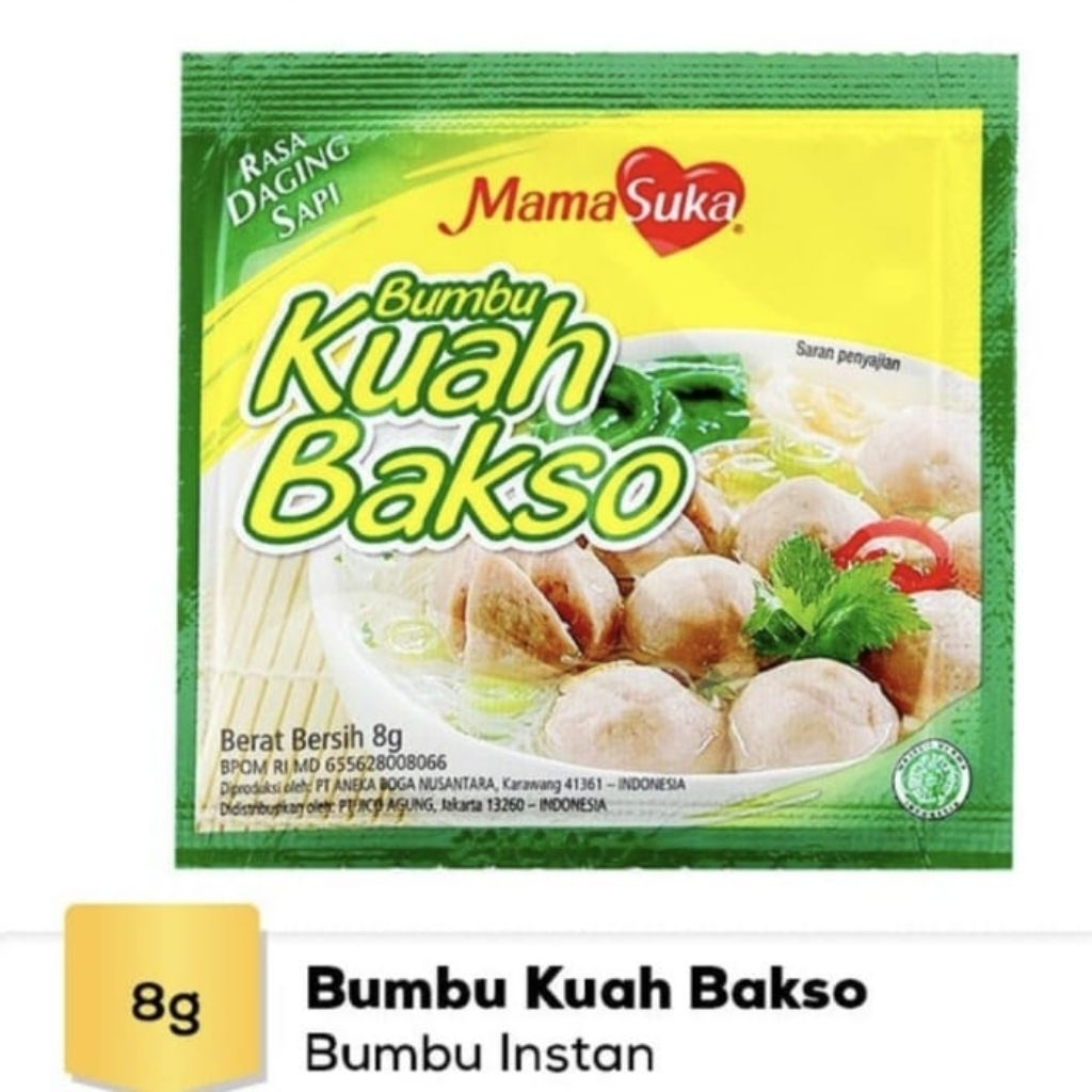 

Bumbu Kuah Bakso Mamasuka 1 gantung isi 12pcs