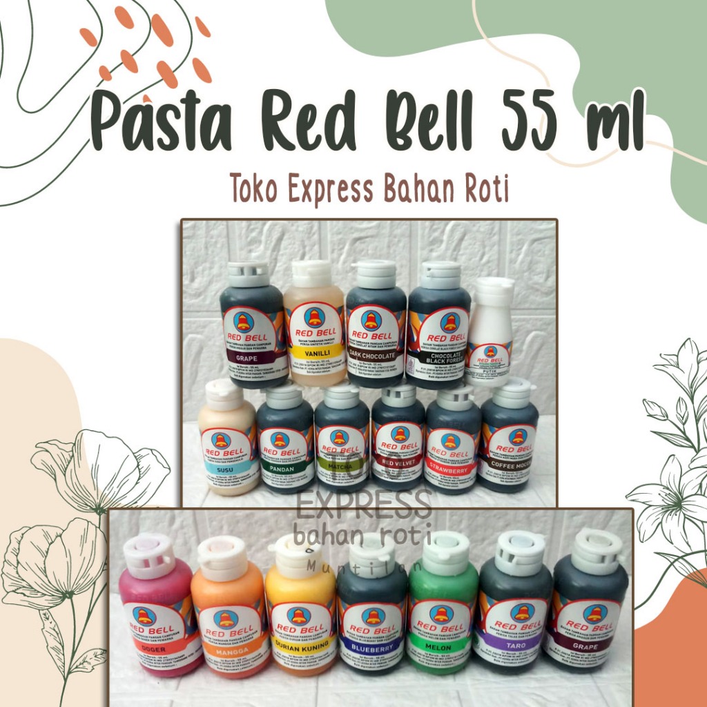 

Pasta Perisa Pewarna Red Bell Kemasan 55 ML