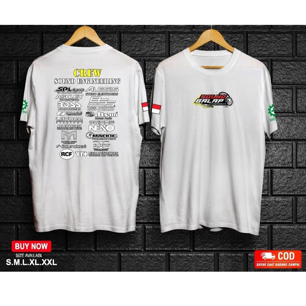 KAOS CREW SOUND BALAP KAOS DISTRO CREW SOUND BALAP KAOS PRIA WANITA