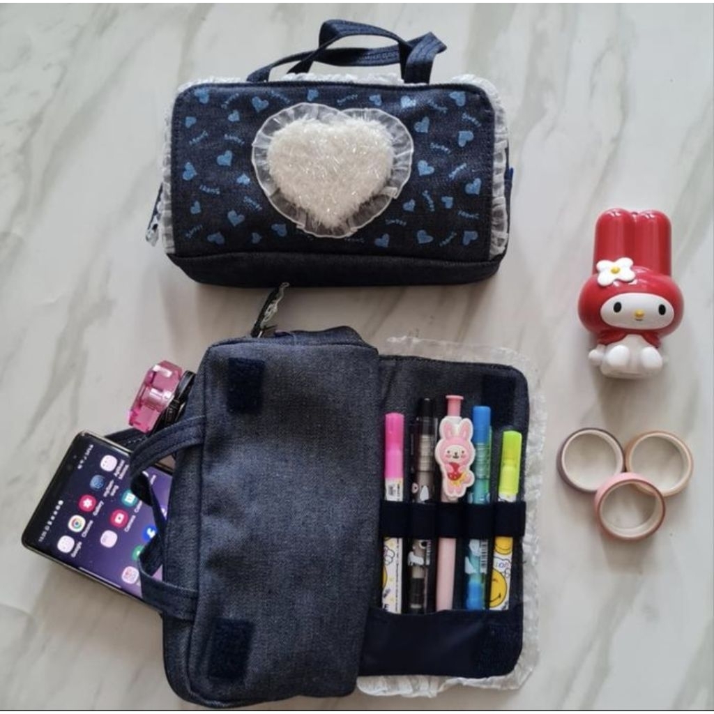 

Multipurpose jeans bag ( Cosmetics - alat tulis )