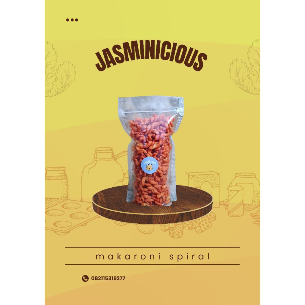 

Makaroni Spiral Cemilan Gurih Renyah Cemilan Kering