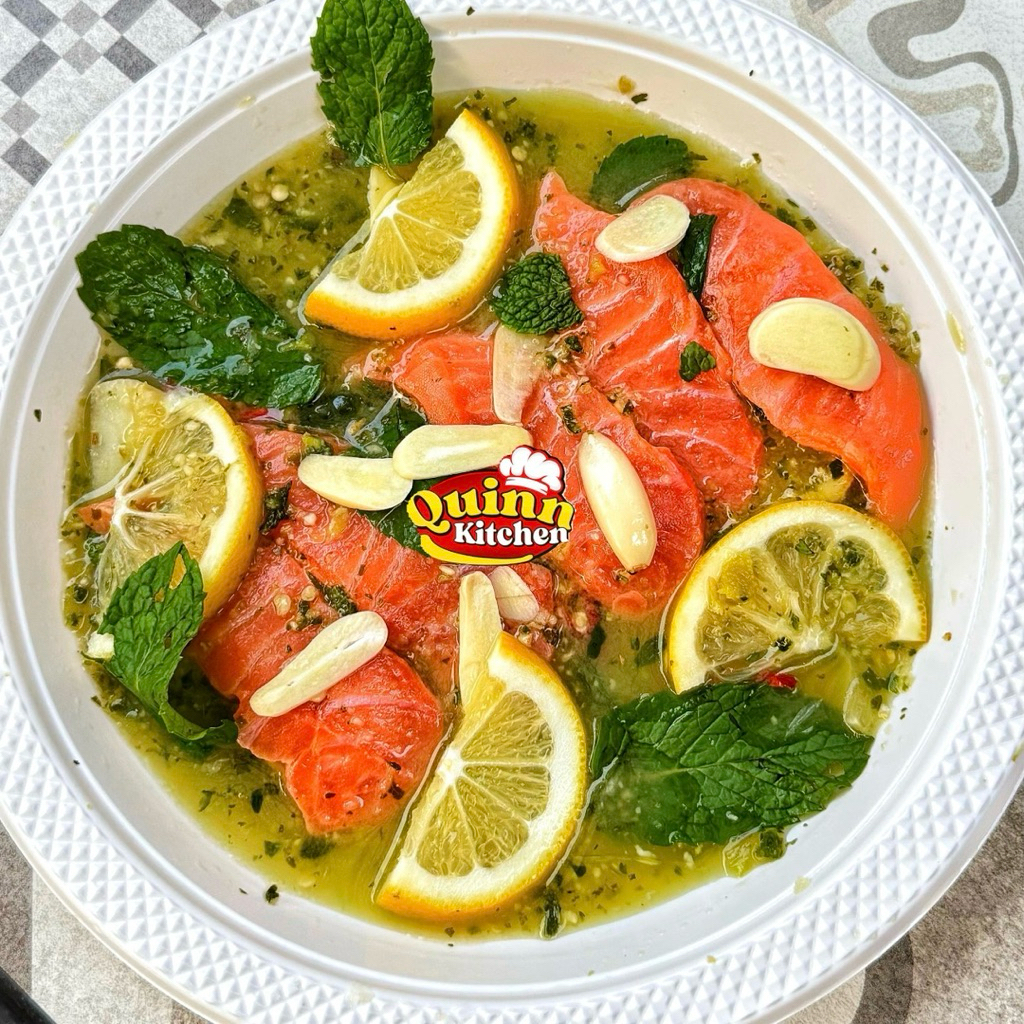 

Salmon Yum by Quinnkitchen [Miang Pla Series]