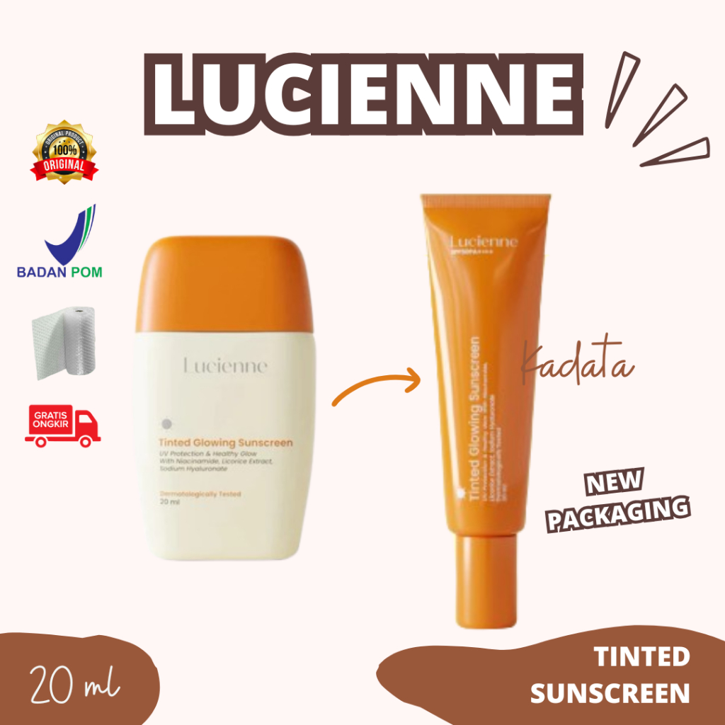 *KADATA* READY STOCK Lucienne Tinted Glowing Sunscreen | LUCIENNE TINTED GLOWING SUNSCREEN | SUNCREE