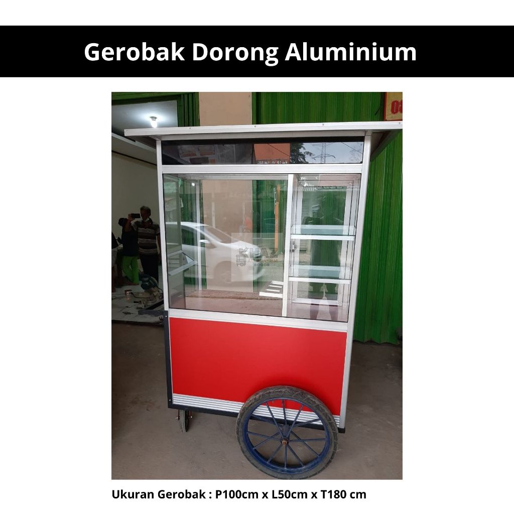 Gerobak Jualan Keliling / Gerobak Dorong / Gerobak Alumunium / Gerobak Kaki Lima
