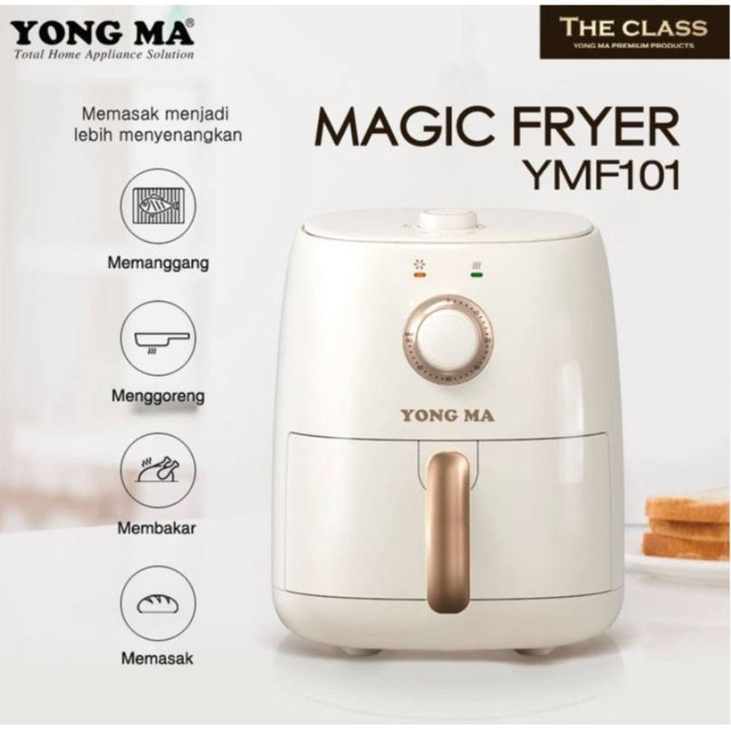 Air Fryer Yong Ma YMF101 - Penggorengan Udara 2.4 Liter Anti Lengket