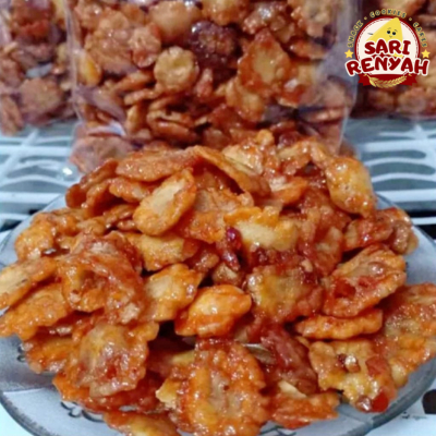 

Emping Melinjo Pedas Manis Empuk 250 Gram / Cemilan Emping Pedes Asli Pandeglang - Sari Renyah