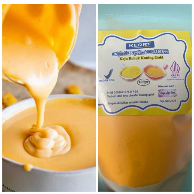 

[SALE] Keju Kerry Cheese powder 100gr Halal keju bubuk original cheese sauce saus keju recheese bumbu tabur keju kuning gold cheztone premium