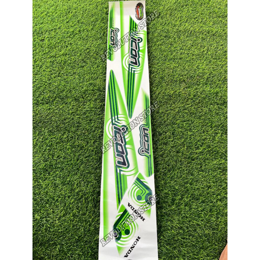 Striping stiker Honda beat karbu icon cute hijau matcha (bahan vinyl non transparan sudah di cutting