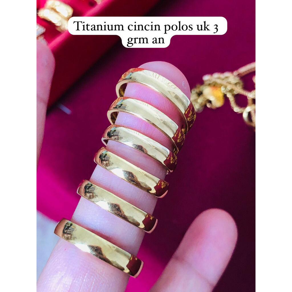 cincin polos titanium mptip emas