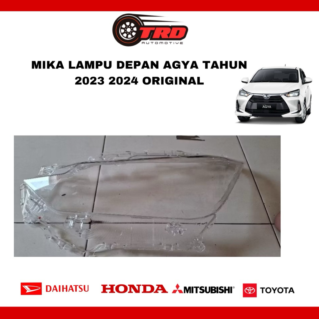 Mika Headlamp Lampu Depan Toyota Agya Original 2023 2024 mika lampu depan agya terbaru