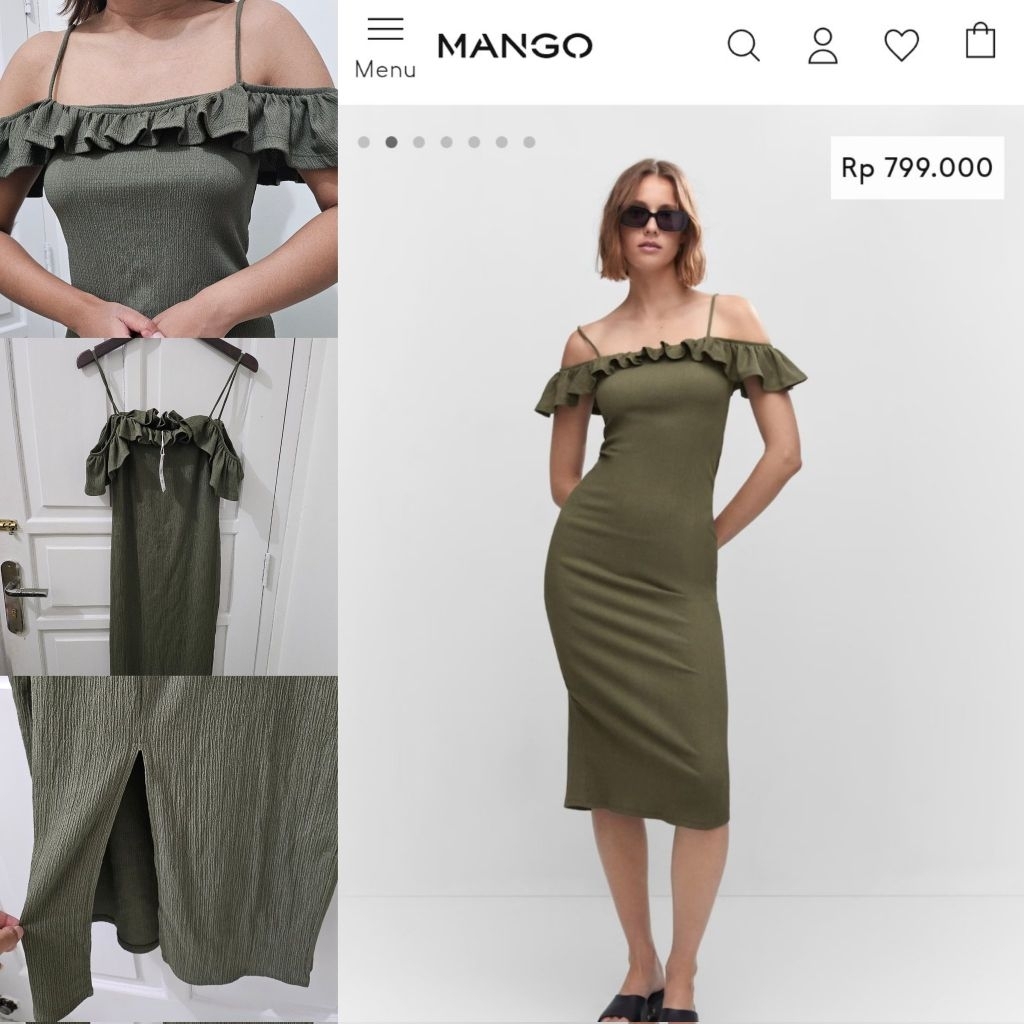 Dress knit mango fitbody new tag