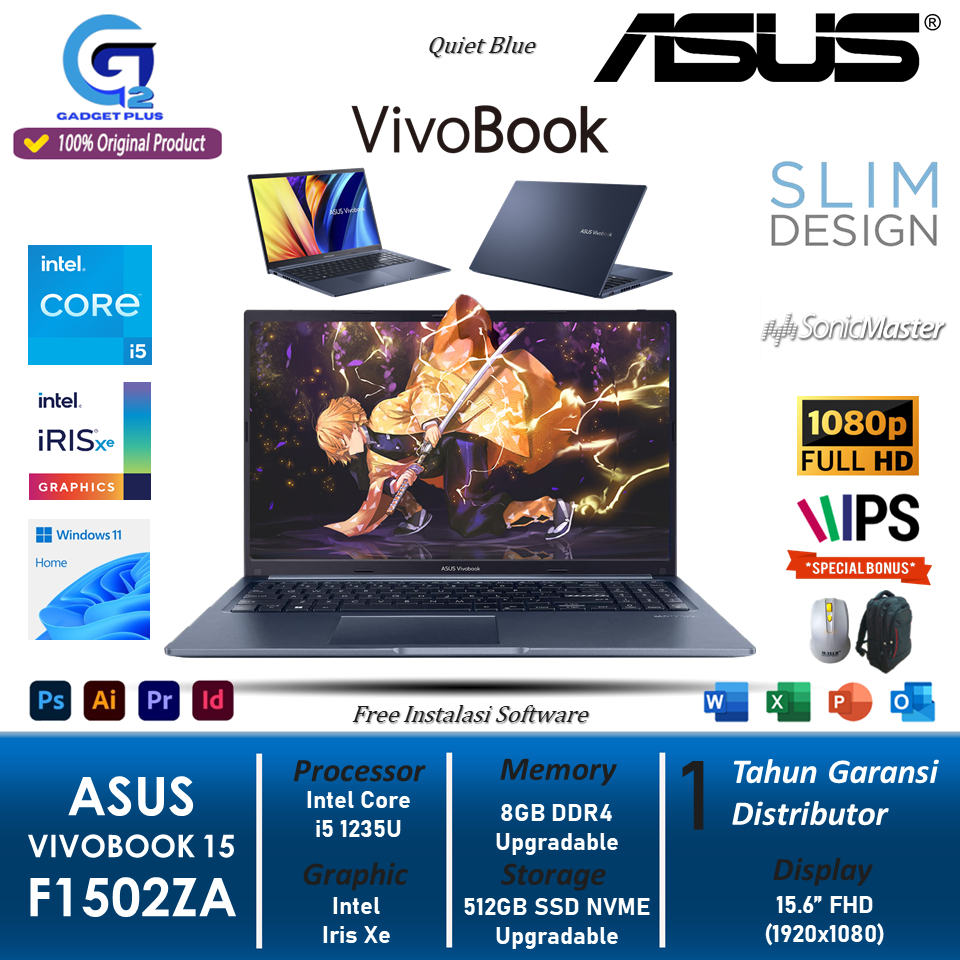 Laptop Asus Vivobook 15 F1502ZA Intel Core i5 1235U 16GB 1TB SSD 15.6 FHD IPS Win11Home Original