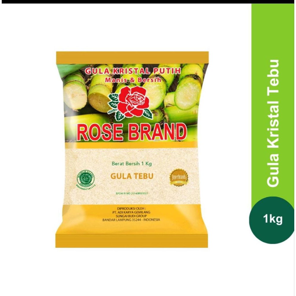 

Gula Rose Brand - Gula Kristal Kuning 1 kg